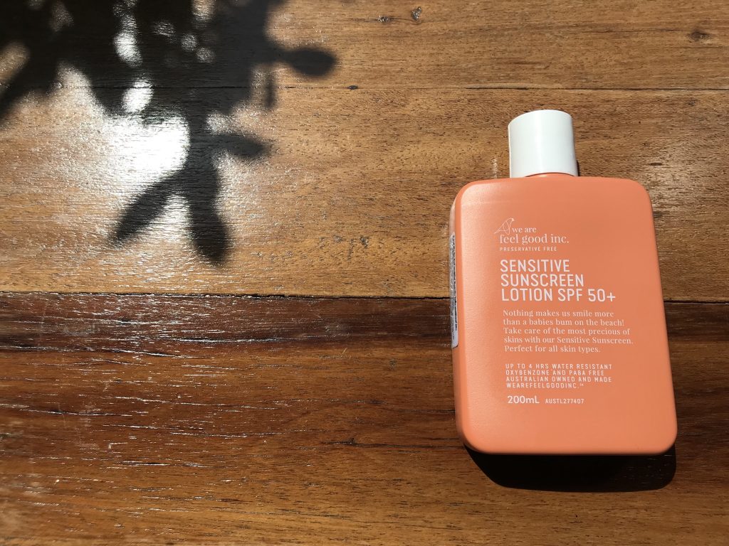 Sensitive sunscreen spf 50+